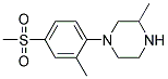 1-[2-Methyl-4-(methylsulphonyl)phenyl]-3-methylpiperazine Struktur