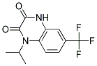 1-Isopropyl-6-(trifluoromethyl)-1H,4H-quinoxaline-2,3-dione Struktur