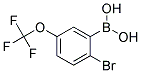 2-Bromo-5-(trifluoromethoxy)benzeneboronic acid Struktur