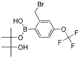 2-(Bromomethyl)-4-(trifluoromethoxy)benzeneboronic acid, pinacol ester Struktur