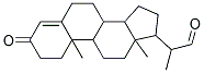 2-(10,13-dimethyl-3-oxo-2,3,6,7,8,9,10,11,12,13,14,15,16,17-tetradecahydro-1H-cyclopenta[a]phenanthren-17-yl)propanal Struktur