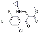 2-(2.4-Dichloro-5-Fluoro-Benzoyl)-3-Cyclopeopylamino-Acrylic-Methylester Struktur