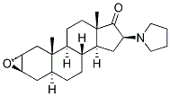 2A,3A-EPOXY-16B-(1-PYRROLIDINYL)- EPOXY-5ALPHA-ANDROSTA-17-ONE Struktur