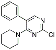 2-CHLORO-5-PHENYL-4-(1-PIPERIDINYL)PYRIMIDINE Struktur