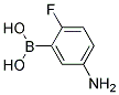 2-FLUORO-5-AMINOPHENYL BORONIC ACID Struktur