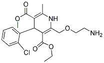 2-[(2-Aminoethoxy)Methyl]-4-(2-Chlorophenyl)-3-Ethoxy Carbonyl-5-Methoxy Carbonyl-6-Methyl-1,4-Dihydropyridine Struktur