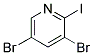 2-IODO-3,5-DIBROMOPYRIDINE Struktur