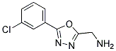 1-[5-(3-chlorophenyl)-1,3,4-oxadiazol-2-yl]methanamine Struktur