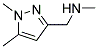 1-(1,5-dimethyl-1H-pyrazol-3-yl)-N-methylmethanamine Struktur