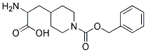 2-amino-3-{1-[(benzyloxy)carbonyl]piperidin-4-yl}propanoic acid Struktur