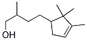 2-Methyl-4-(2,2,3-trimethyl-3-cyclopenten-1-yl)butanol Struktur