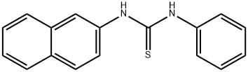 1-(2-NAPHTHYL)-3-PHENYL-2-THIOUREA Struktur