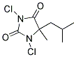 1,3-DICHLORO-5-ISOBUTYL-5-METHYL-2,4-IMIDAZOLIDINEDIONE Struktur