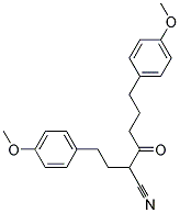 2-(4-METHOXYPHENETHYL)-6-(P-METHOXYPHENYL)-3-OXOHEXANENITRILE Struktur