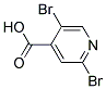 2,5-Dibromo-isonicotinicacid Struktur