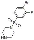 1-(4-Bromo-3-fluoro-benzenesulfonyl)-piperazine Struktur