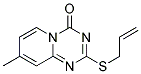 2-(Allylthio)-8-methyl-4H-pyrido[1,2-a](1,3,5)triazin-4-one Struktur