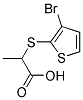 2-[(3-BROMO-2-THIENYL)THIO]-PROPIONIC ACID Struktur