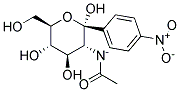 1-(4-NITROPHENYL)-N-ACETYL-ALPHA-D-GLUCOSAMINIDE Struktur