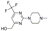 (2-(4-Methylpiperazin-1-yl)-6-(trifluoromethyl)pyrimidin-4-yl)methanol Struktur