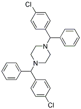 1,4-BIS(4-CHLOROBENZHYDRYL)PIPERAZINE Struktur