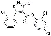 2,4-DICHLOROPHENYL 3-CHLORO-5-(2-CHLOROPHENYL)ISOTHIAZOLE-4-CARBOXYLATE, TECH Struktur