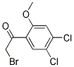 2-BROMO-1-(4,5-DICHLORO-2-METHOXYPHENYL)ETHANONE Struktur