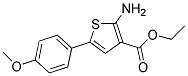 2-AMINO-5-(4-METHOXYPHENYL)-THIOPHENE-3-CARBOXYLICACID ETHYL ESTER Struktur