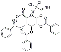 2,3,4-TRI-O-BENZOYL-A-D-GLUCURONIC ACID METHYL ESTER, TRICHLOROACETIMIDATE Struktur