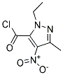 1-ETHYL-3-METHYL-4-NITROPYRAZOLE-5-CARBONYL CHLORIDE, 95+% Struktur