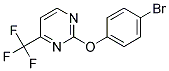 2-(4-BROMOPHENOXY)-4-(TRIFLUOROMETHYL)PYRIMIDIN Struktur