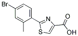 2-(4-BROMO-2-METHYL-PHENYL)-THIAZOLE-4-CARBOXYLIC ACID Struktur