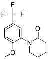 1-(2-METHOXY-5-TRIFLUOROMETHYL-PHENYL)-PIPERIDIN-2-ONE Struktur