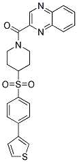 2-[(4-([4-(3-THIENYL)PHENYL]SULFONYL)PIPERIDIN-1-YL)CARBONYL]QUINOXALINE Struktur