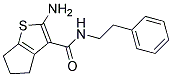 2-AMINO-N-(2-PHENYLETHYL)-5,6-DIHYDRO-4H-CYCLOPENTA[B]THIOPHENE-3-CARBOXAMIDE Struktur