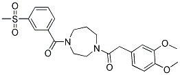 1-[(3,4-DIMETHOXYPHENYL)ACETYL]-4-[3-(METHYLSULFONYL)BENZOYL]-1,4-DIAZEPANE Struktur