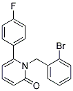 1-(2-BROMOBENZYL)-6-(4-FLUOROPHENYL)PYRIDIN-2(1H)-ONE Struktur