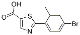 2-(4-BROMO-2-METHYL-PHENYL)-THIAZOLE-5-CARBOXYLIC ACID Struktur