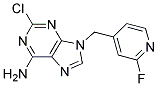 2-CHLORO-9-(2-FLUOROPYRIDIN-4YLMETHYL)ADENINE Struktur