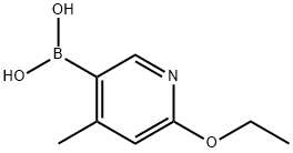 2-ETHOXY-4-METHYL-5-PYRIDINYLBORONIC ACID Structure