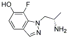 1-((S)-2-AMINO-PROPYL)-7-FLUORO-1H-INDAZOL-6-OL Struktur