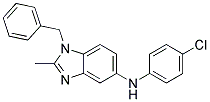 (1-BENZYL-2-METHYL-1H-BENZOIMIDAZOL-5-YL)-(4-CHLORO-PHENYL)-AMINE Struktur