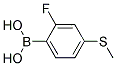 2-FLUORO-4-(METHYLTHIO)PHENYLBORONIC ACID Struktur