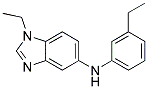 (1-ETHYL-1H-BENZOIMIDAZOL-5-YL)-(3-ETHYL-PHENYL)-AMINE Struktur