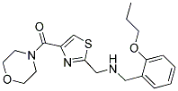 1-[4-(MORPHOLIN-4-YLCARBONYL)-1,3-THIAZOL-2-YL]-N-(2-PROPOXYBENZYL)METHANAMINE Struktur