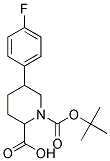 1-(TERT-BUTOXYCARBONYL)-5-(4-FLUOROPHENYL)PIPERIDINE-2-CARBOXYLIC ACID Struktur