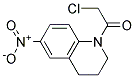 1-(CHLOROACETYL)-6-NITRO-1,2,3,4-TETRAHYDROQUINOLINE Struktur