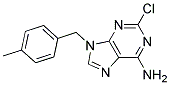 2-CHLORO-9-(4-METHYL-BENZYL)-9H-PURIN-6-YLAMINE Struktur