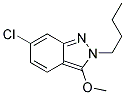 2-BUTYL-6-CHLORO-3-METHOXY-2H-INDAZOLE Struktur