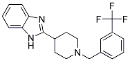 2-(1-[3-(TRIFLUOROMETHYL)BENZYL]PIPERIDIN-4-YL)-1H-BENZIMIDAZOLE Struktur